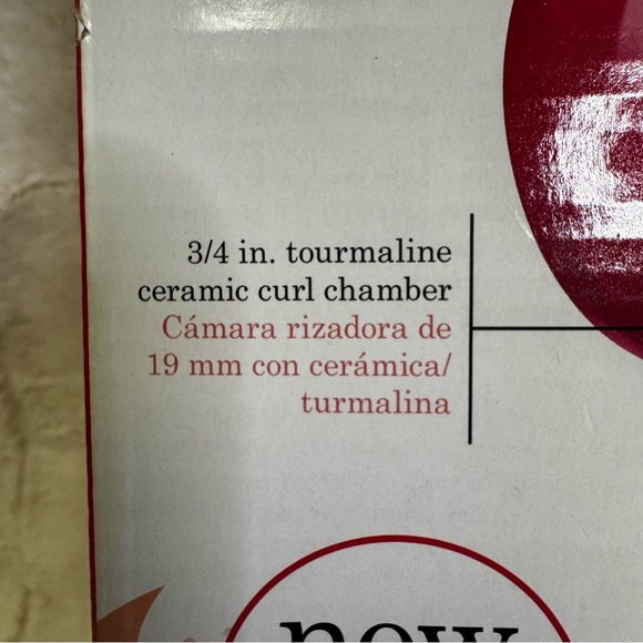 Conair Fashion Curl Curling Iron Pink 12OV Ceramic 2 Temp Settings 3/4” NWOT - Picture 8 of 10